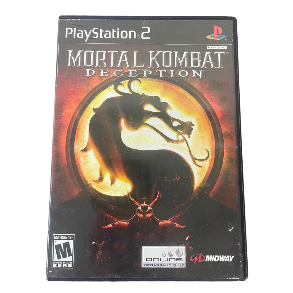 Mortal Kombat Deception PS2 Sony PlayStation 2 Complete Case Manual M Rated 2004